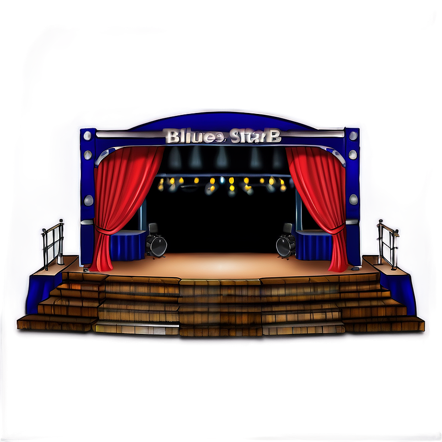 Blues Concert Stage Setting Png 82 PNG Image