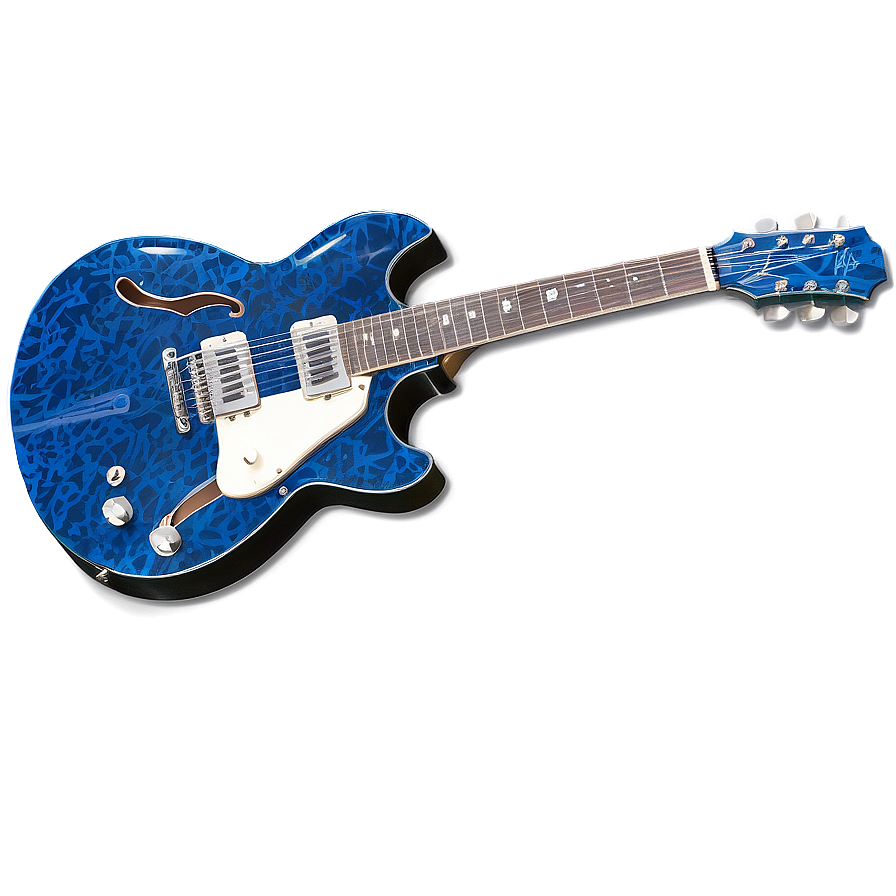 Blues Guitar Contour Png 06272024 PNG Image