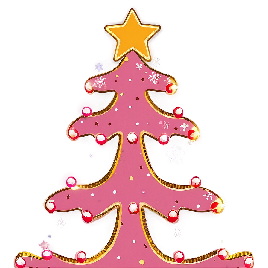 Blush Pink Christmas Tree Png 06122024 PNG Image