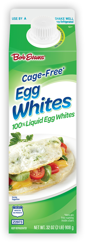 Bob Evans Cage Free Egg Whites Container PNG Image