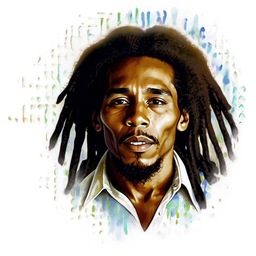 Bob Marley Portrait Png 06112024 PNG Image