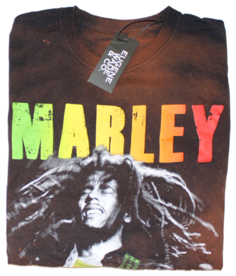 Bob Marley T Shirt Design PNG Image