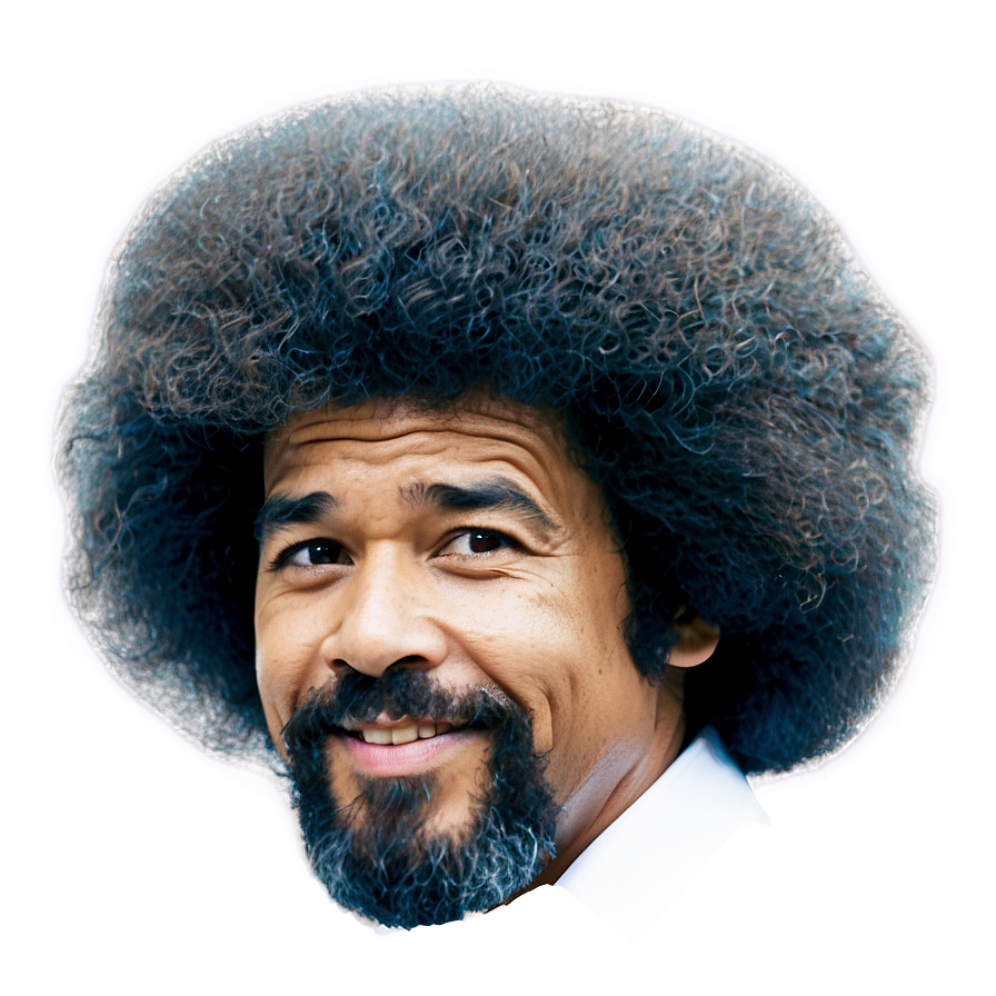 Bob Ross Afro Hair Png 1 PNG Image