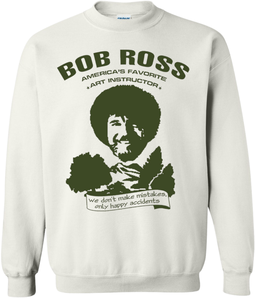 Bob Ross Art Instructor Sweatshirt PNG Image