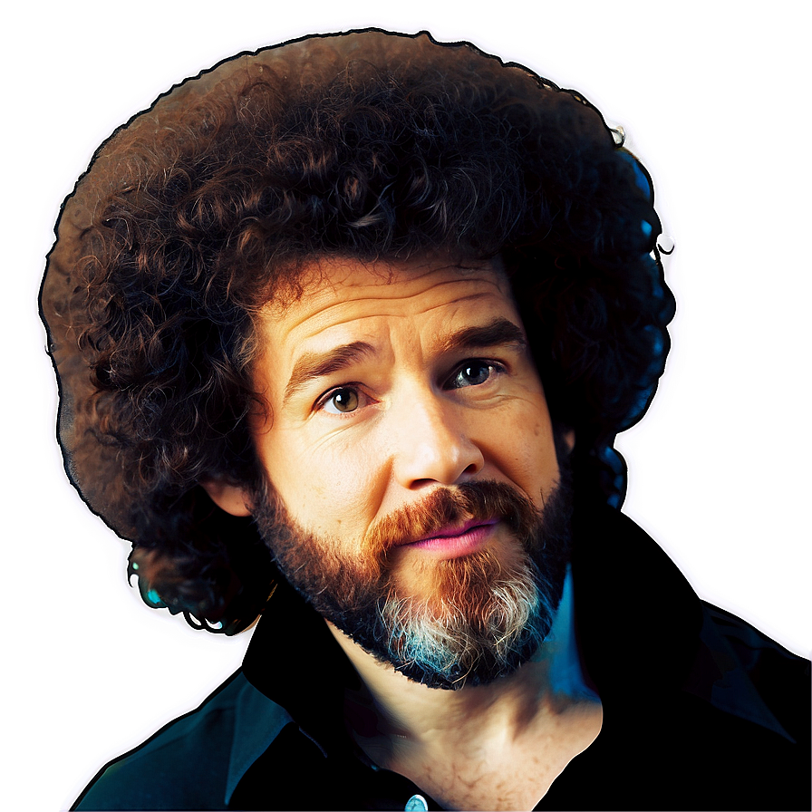 Bob Ross Hair Clipart Png Gbh91 PNG Image