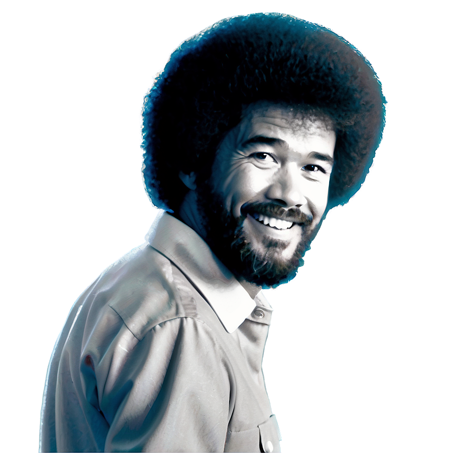 Bob Ross Signature Hair Png 06282024 PNG Image