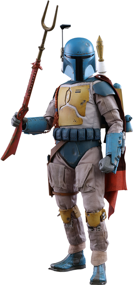 Boba Fett Cosplaywith Weapon PNG Image