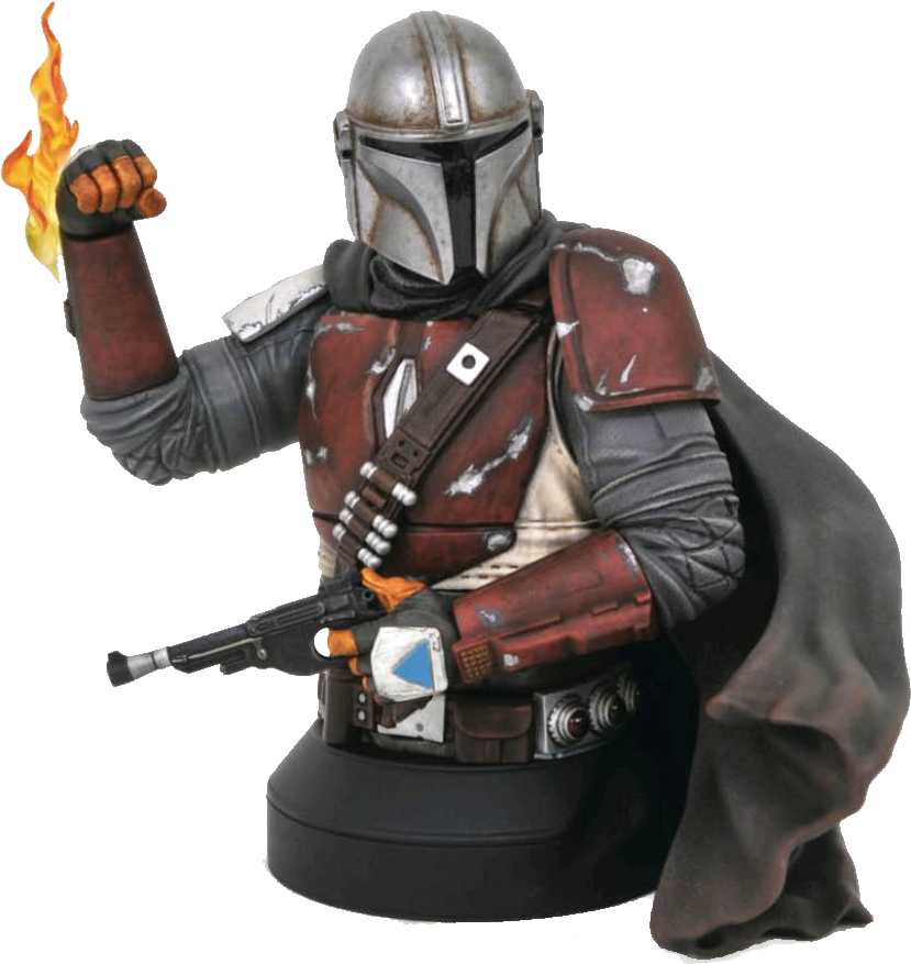 Boba Fett Flame Action Figure PNG Image