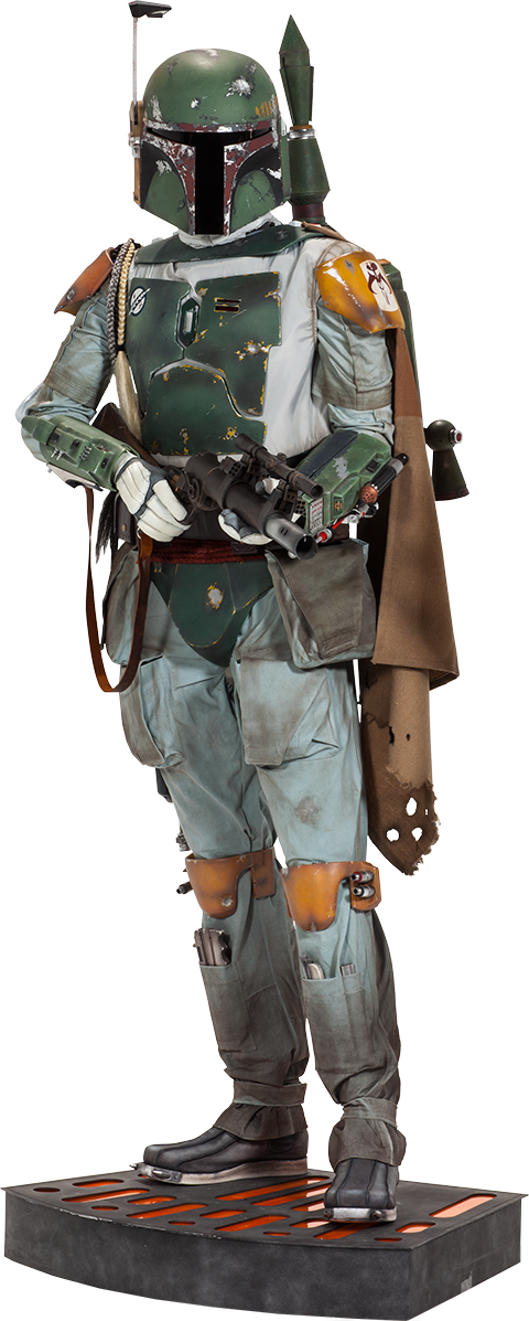 Boba Fett Full Armor Standing PNG Image