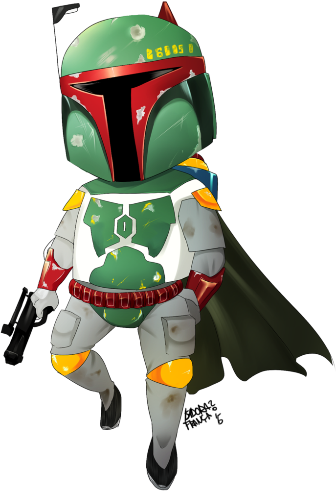 Boba Fett Illustration PNG Image