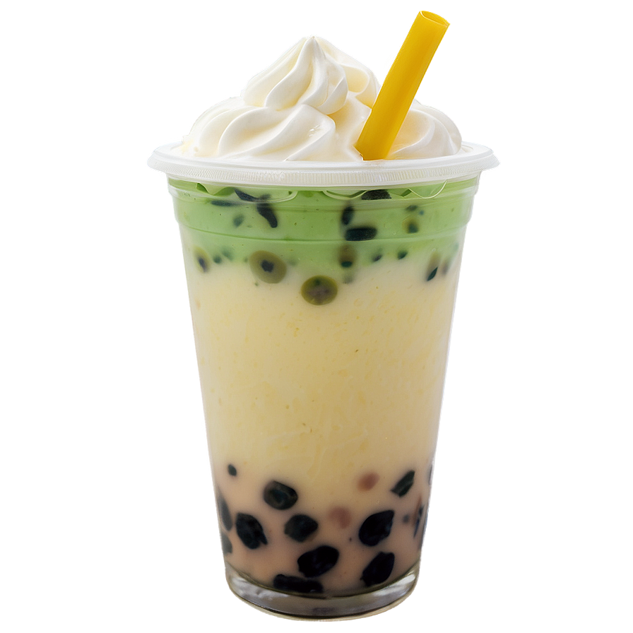 Boba Tea With Cream Cheese Png Ujr PNG Image