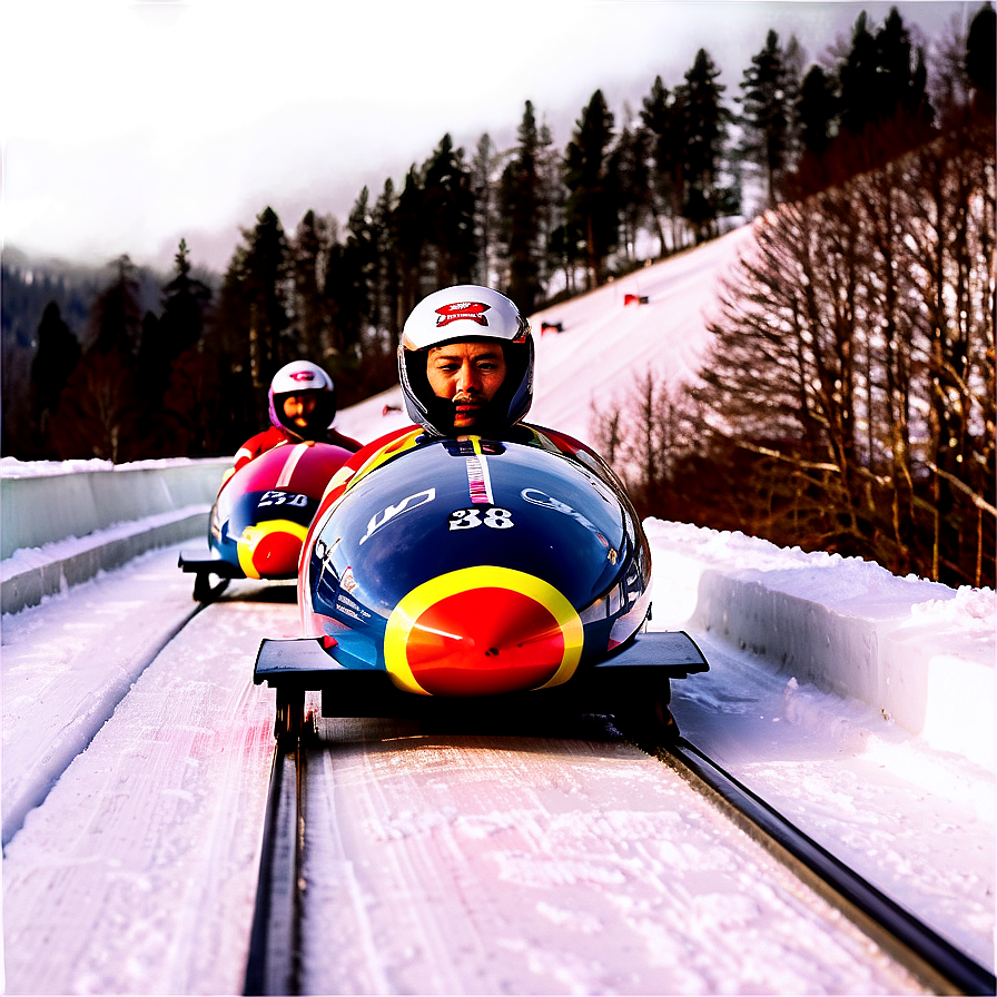 Bobsleigh Race Png Sjl24 PNG Image