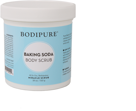 Bodipure Baking Soda Body Scrub Container PNG Image