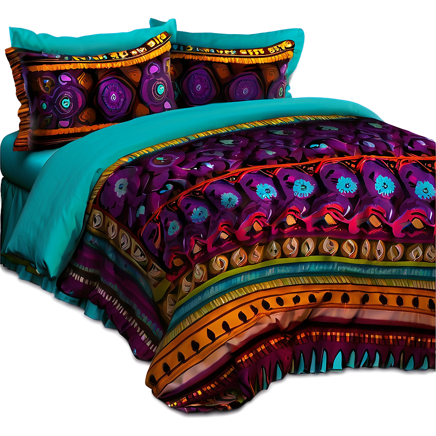 Bohemian Bed Sheets Png Soy PNG Image