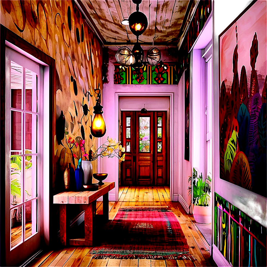 Bohemian Hallway Inspirations Png 06242024 PNG Image