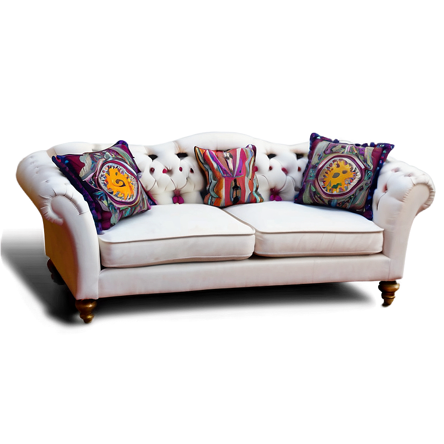 Boho Chic Couch Png Eia PNG Image