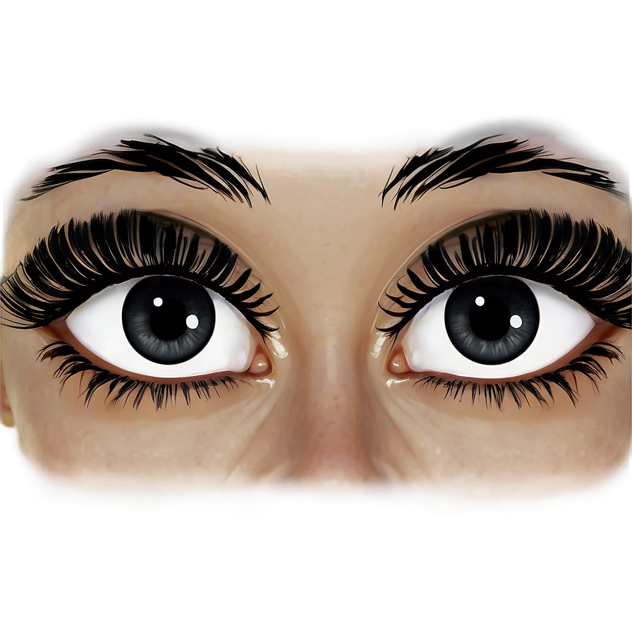 Bold Black Lashes Png 05252024 PNG Image