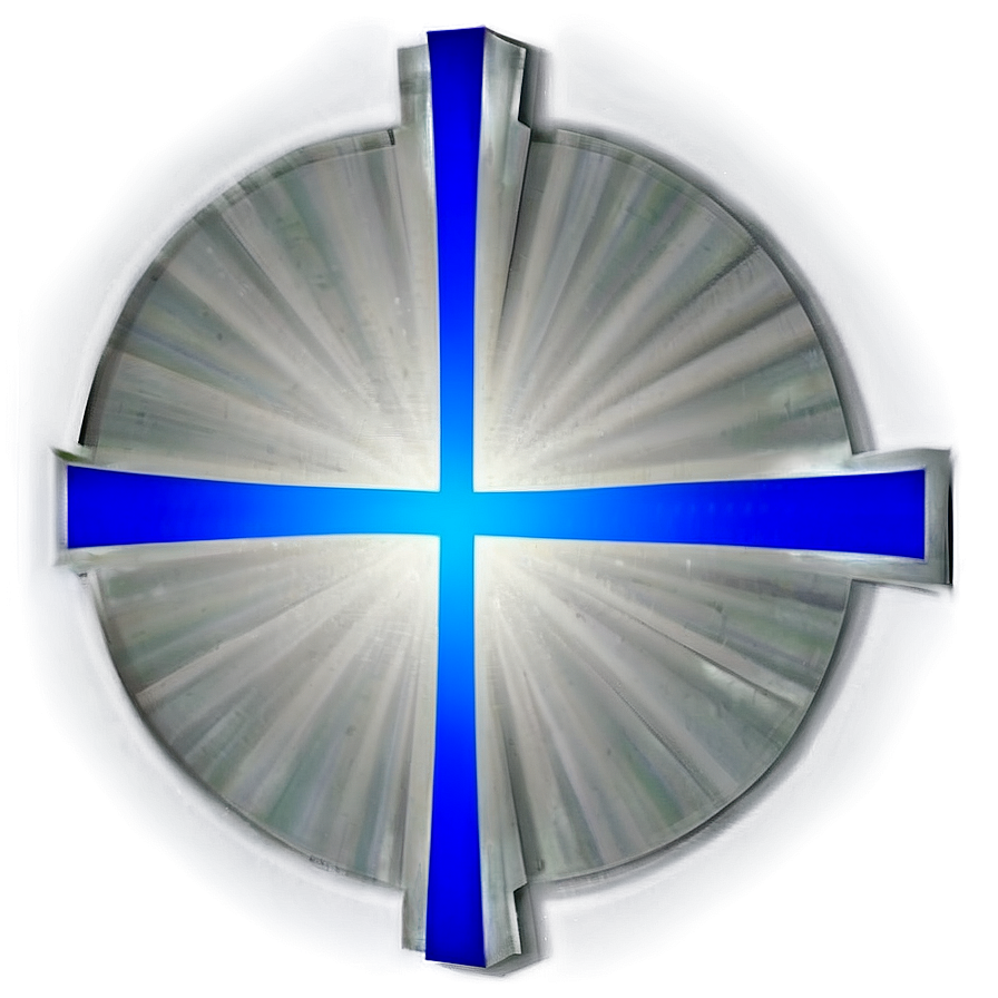 Bold Blue Cross Representation Png Hvo PNG Image