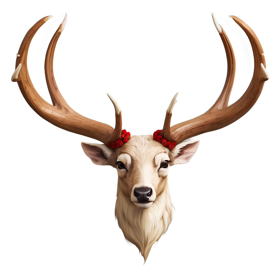 Bold Deer Antler Emblem Png 06122024 PNG Image