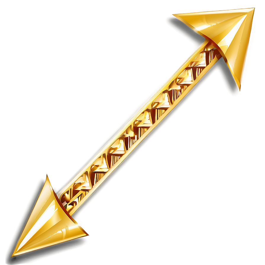 Bold Gold Arrow Accent Png Dry11 PNG Image