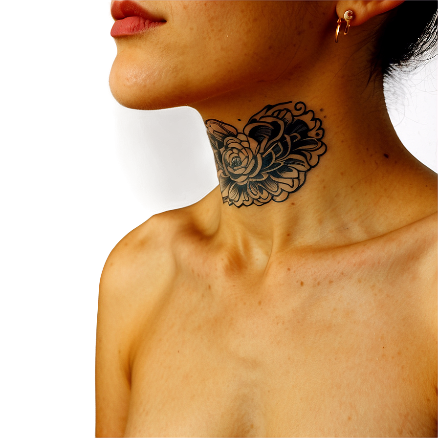 Bold Neck Tattoo Frameworks Png Rtx PNG Image