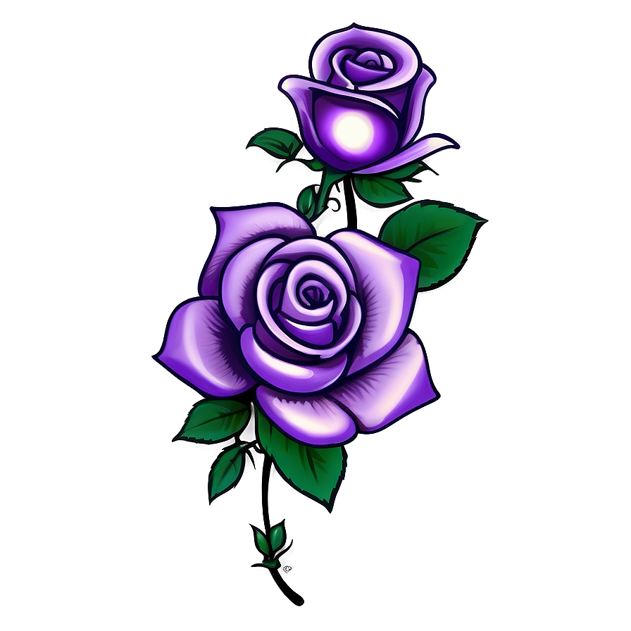 Bold Rose Tattoo Design Png 05252024 PNG Image