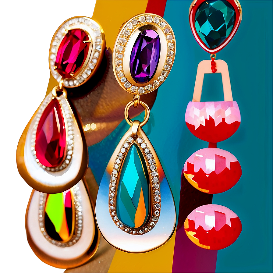 Bold Statement Earrings Png 63 PNG Image