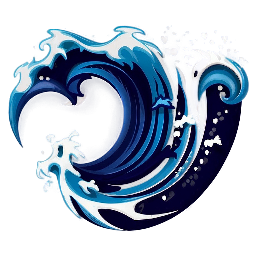 Bold Wave Emoji Png Esq70 PNG Image