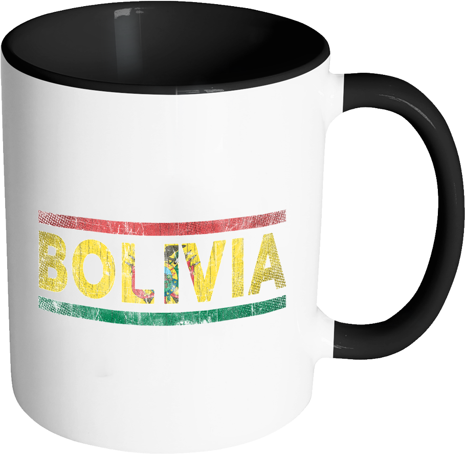 Bolivia Flag Design Mug PNG Image