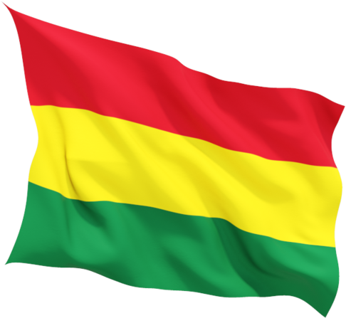 Bolivian Flag Waving PNG Image