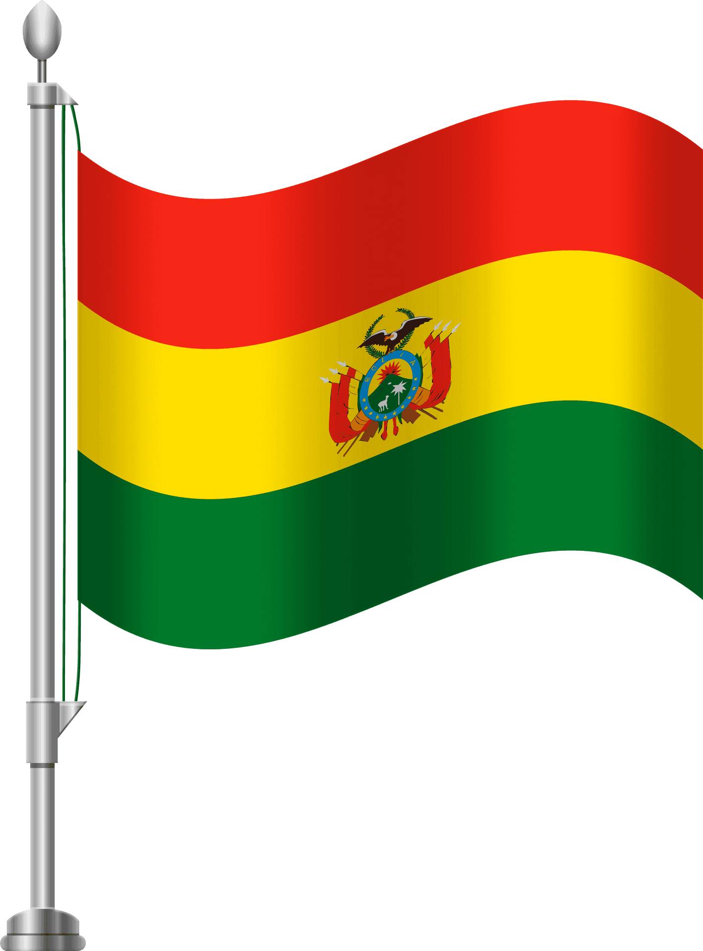 Bolivian Flagon Pole PNG Image