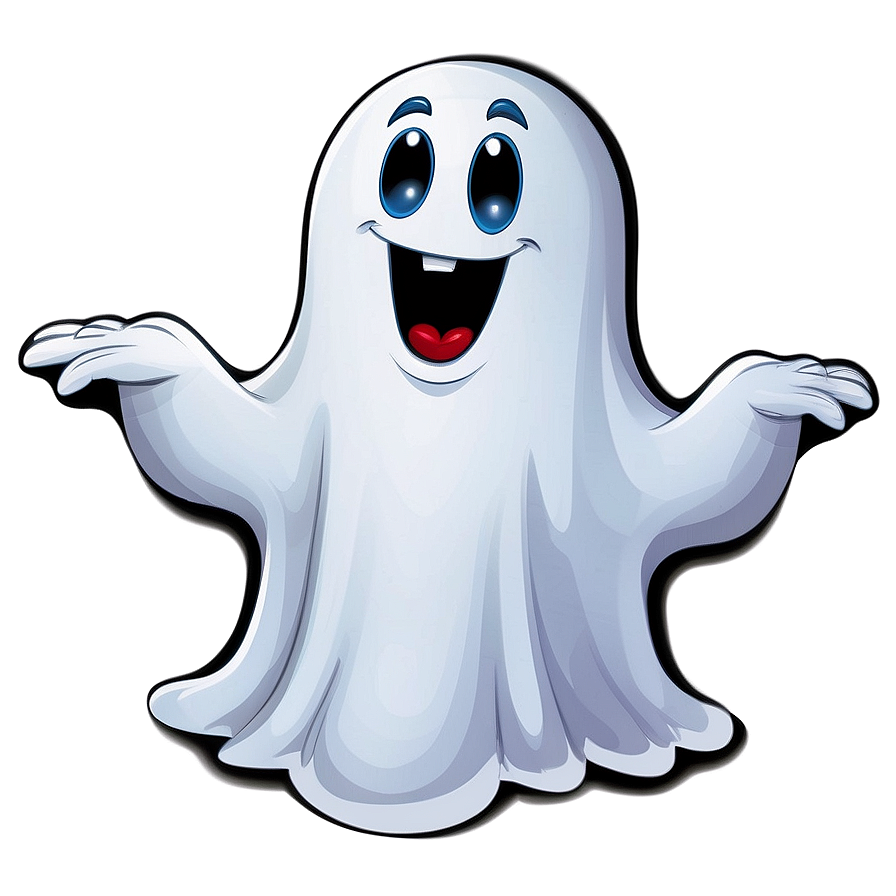 Boo Ghost Cute Cartoon Png Mgc PNG Image