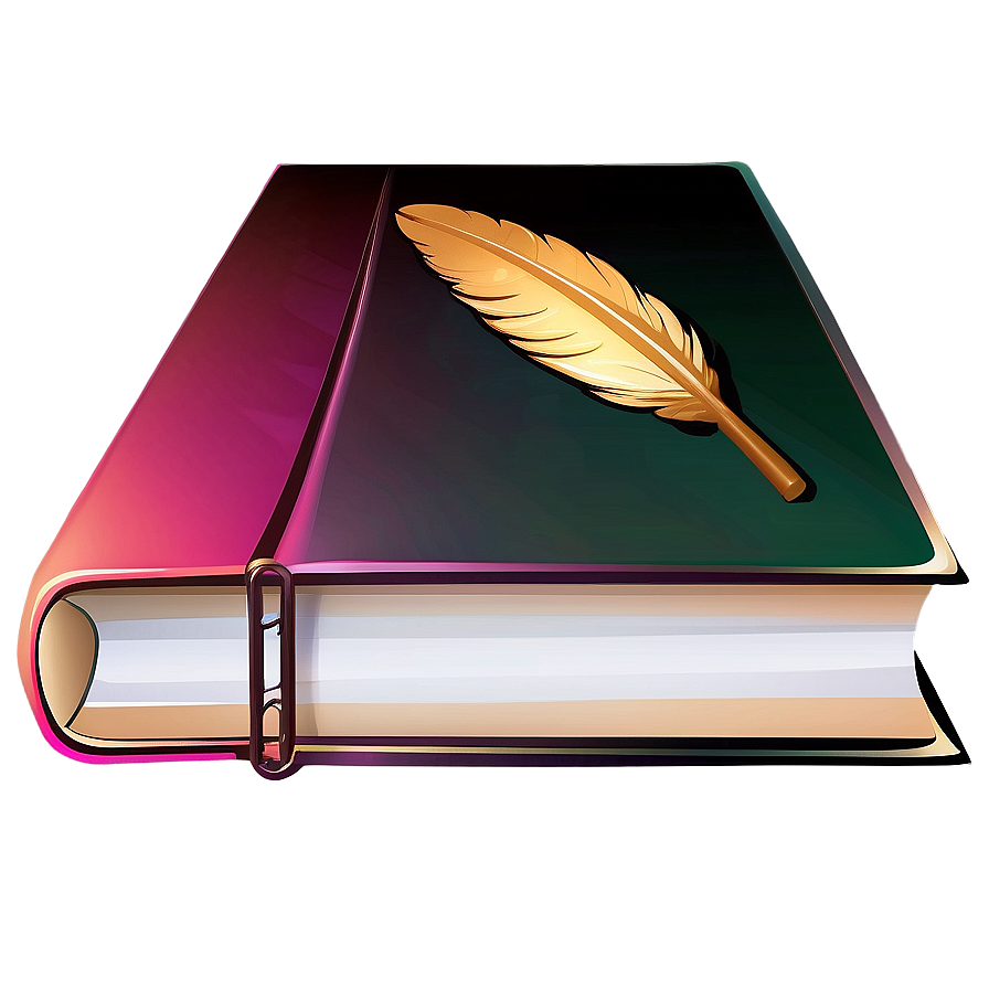 Book And Quill Vector Png Lik PNG Image