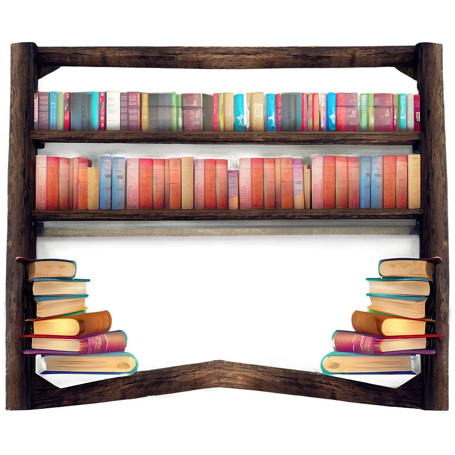 Book Lover's Nook Decor Png 87 PNG Image