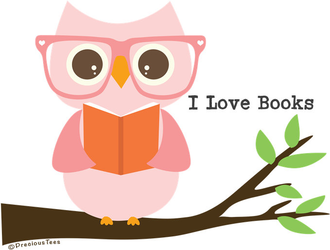 Book Loving Owl Illustration PNG Image