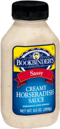 Bookbinders Creamy Horseradish Sauce Jar PNG Image