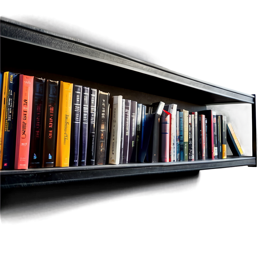 Books On Wall Shelf Png 60 PNG Image