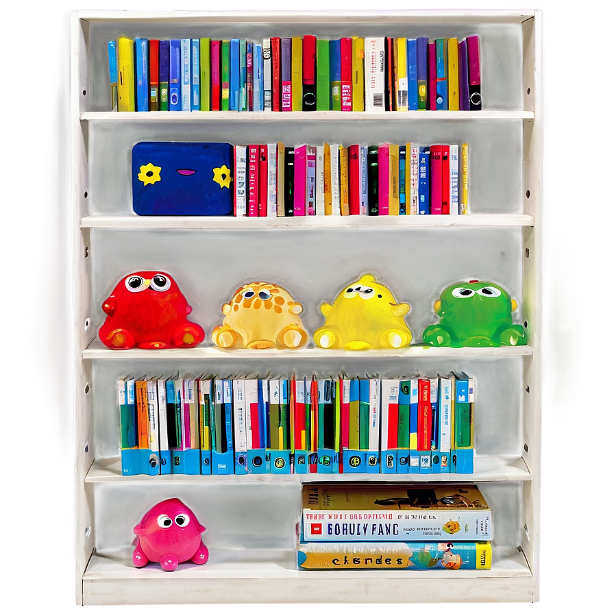 Bookshelf For Nursery Png Jba PNG Image