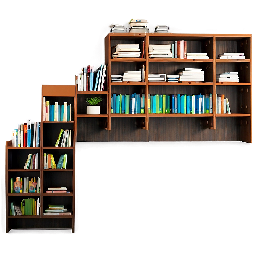 Bookshelf For Small Spaces Png 41 PNG Image