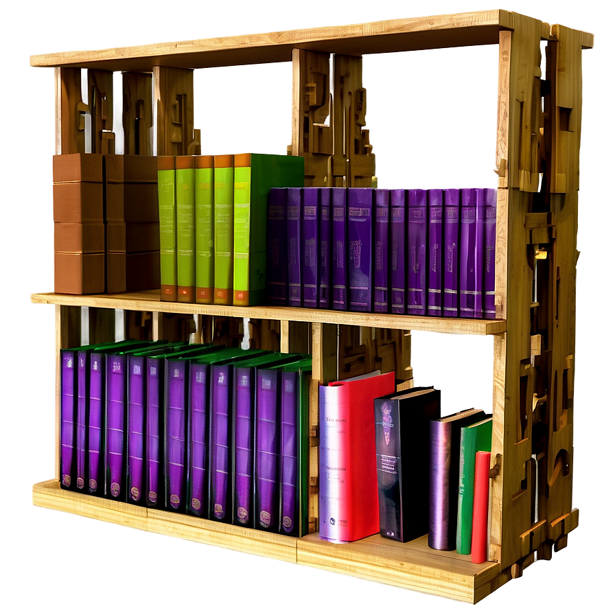 Bookshelf For Textbooks Png 05242024 PNG Image