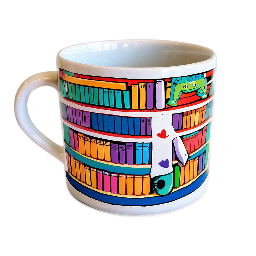 Bookworm Library Mug Png 41 PNG Image