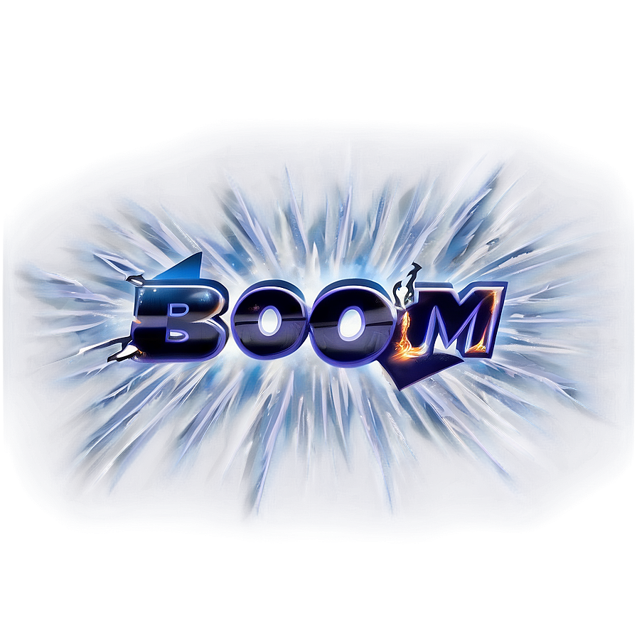 Boom With Lightning Png Eft1 PNG Image