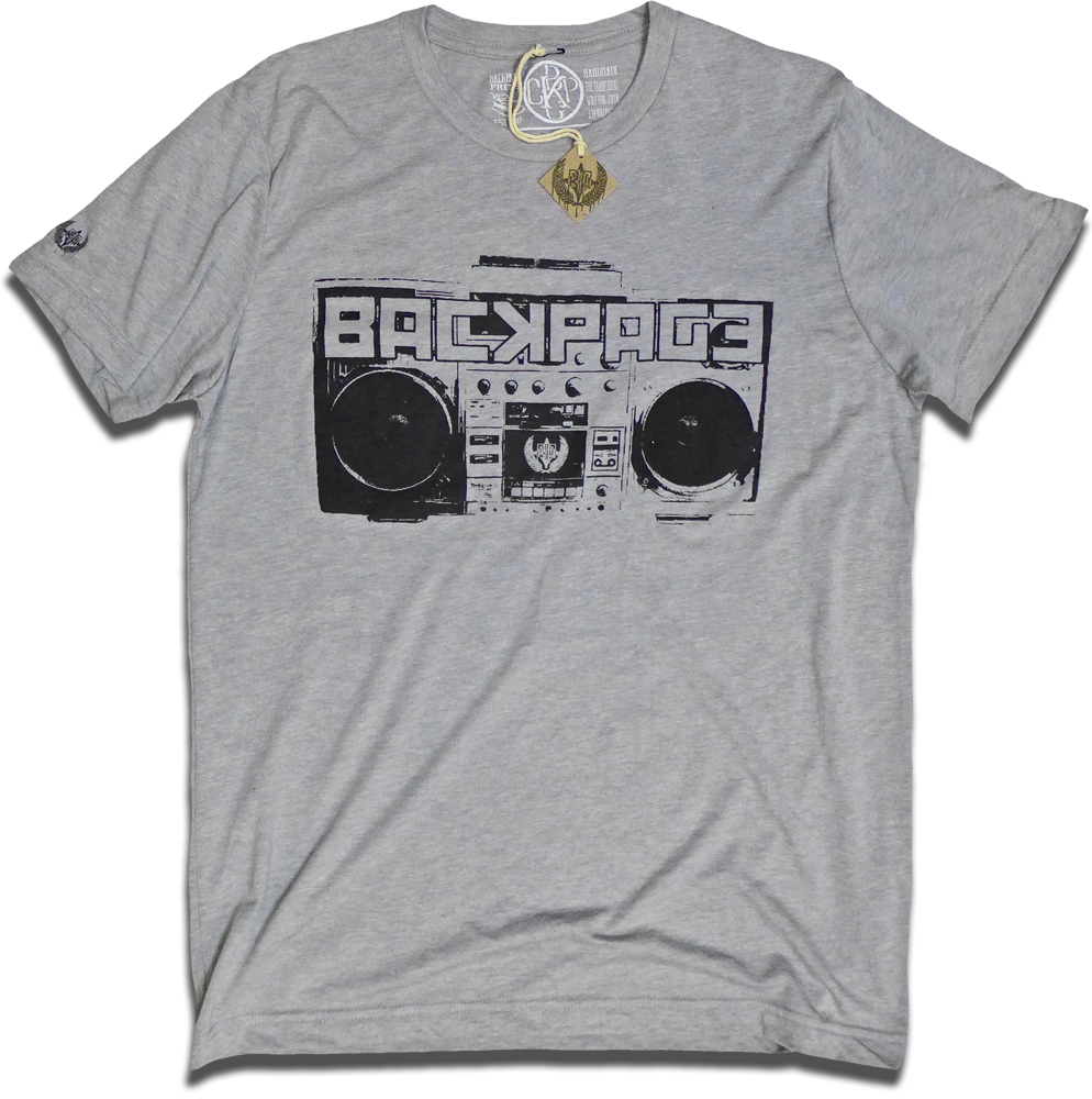 Boombox Graphic T Shirt Design PNG Image