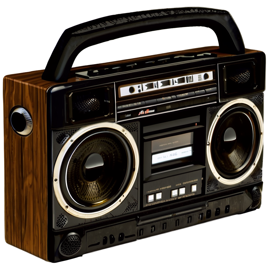 Boombox With Cassette Player Png Ljx PNG Image