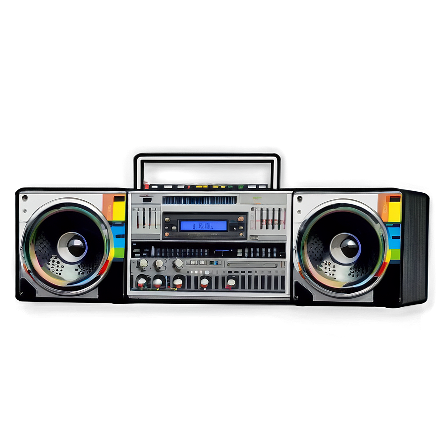 Boombox With Equalizer Png 97 PNG Image