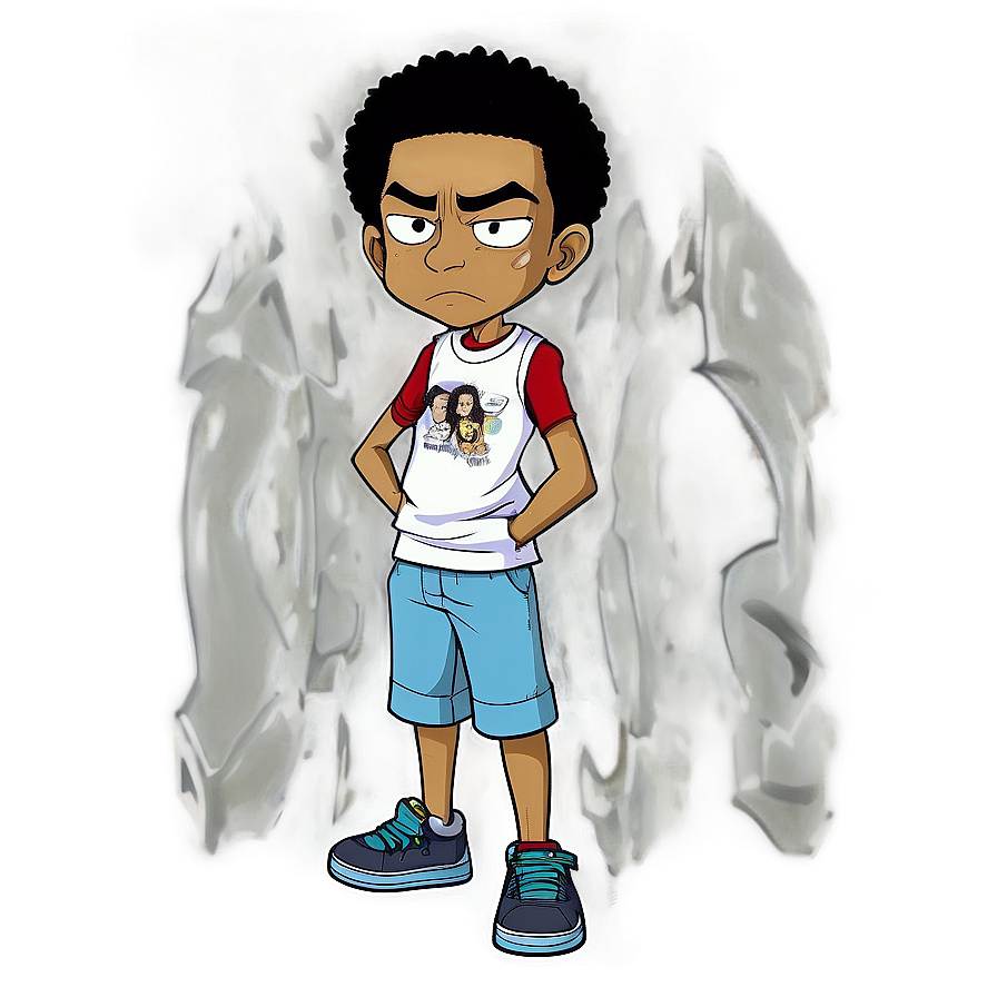 Boondocks Riley Freeman Graffiti Png Qcm PNG Image