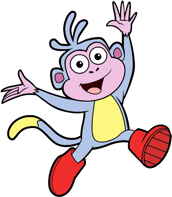 Bootsthe Monkey Jumping Dora The Explorer PNG Image