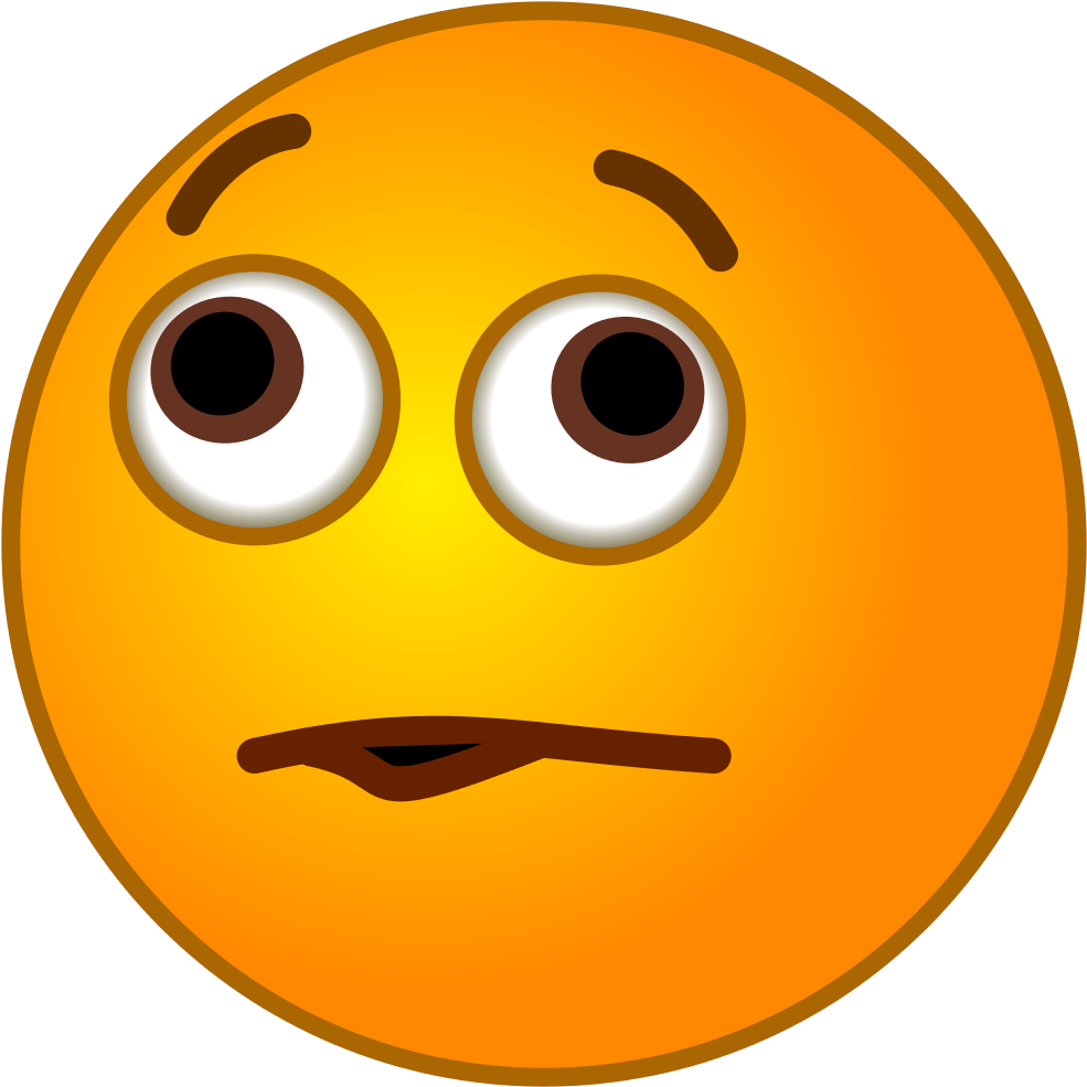 Bored Emoji Expression PNG Image