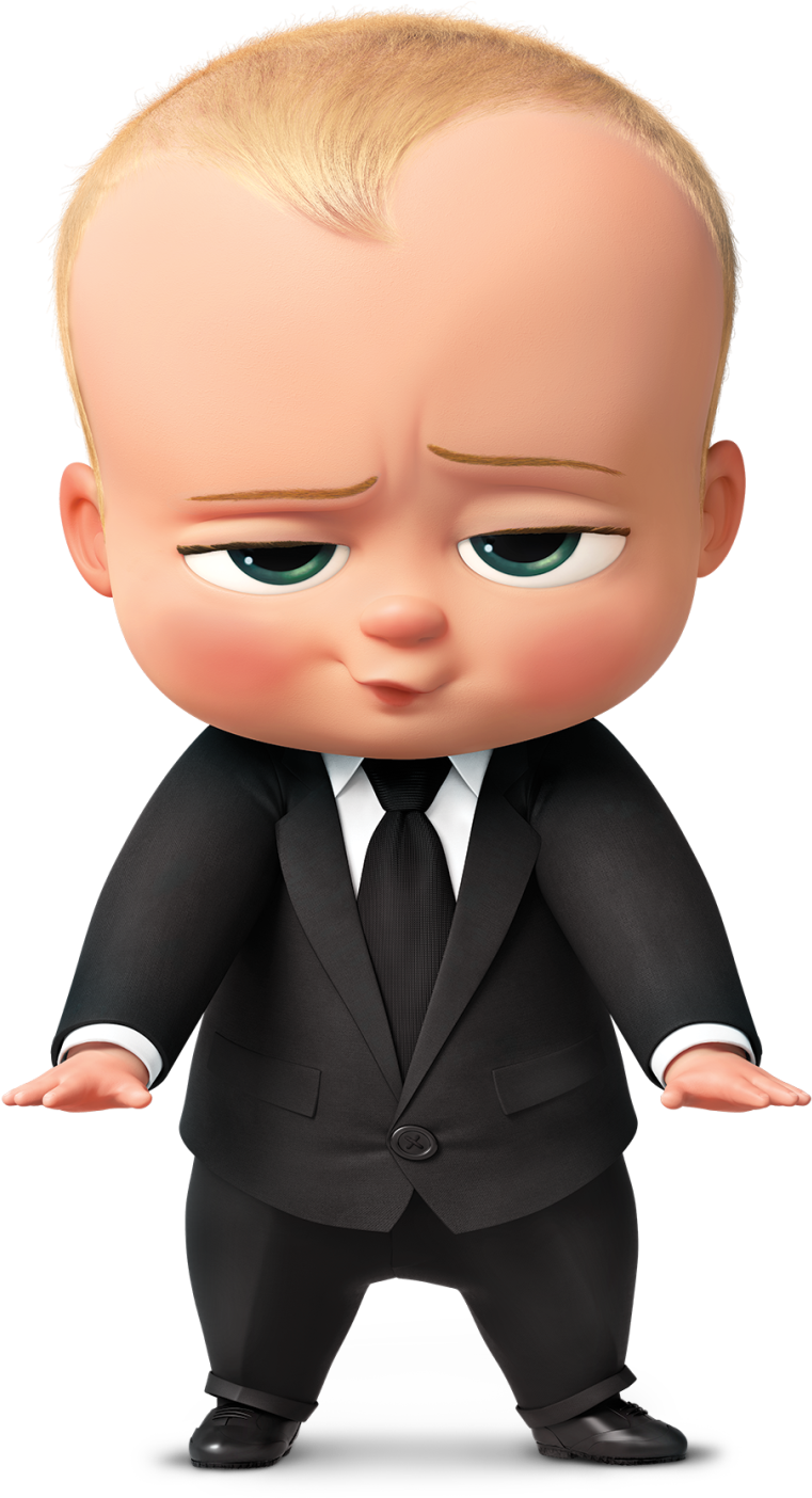 Boss Baby Character Pose PNG Image