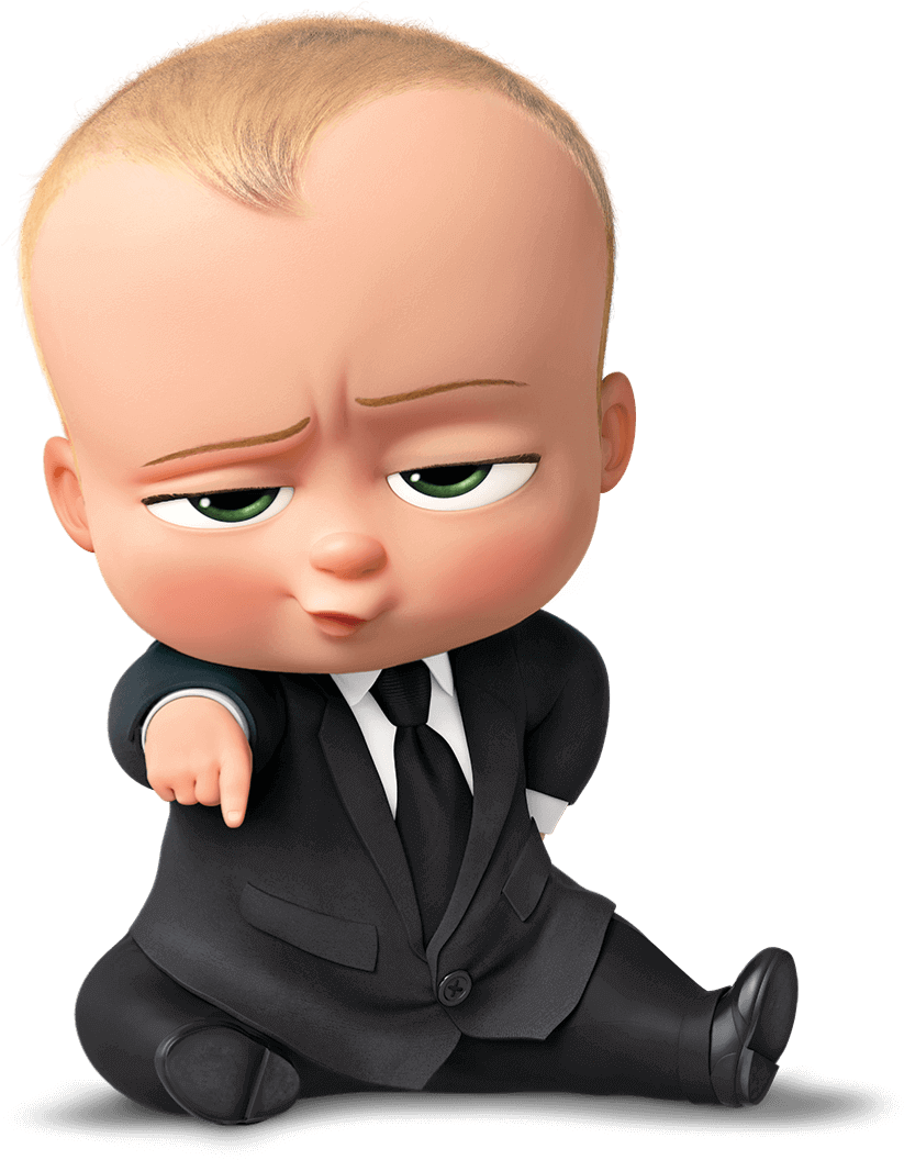 Boss Baby Suit Pose PNG Image